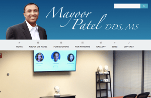 Dr. Mayoor Patel - Website content for mpateldds.com 